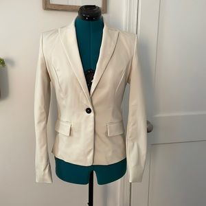 Mango cream blazer, fitted
